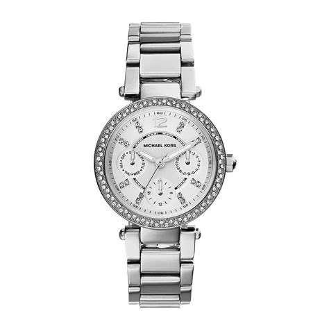 michael kors silver watch pearl face|Michael Kors Parker Silver Mother of Pearl Ladies Watch.